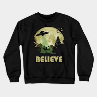 Believe Alien Abduction Crewneck Sweatshirt